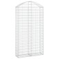 vidaXL Gabione mit Hochbogen 100x30x180/200 cm Verzinktes Eisen vidaXL Gabione mit Hochbogen 100x30x180/200 cm Verzinktes Eisen