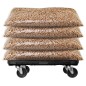 vidaXL Transportroller Schwarz Polypropylen 300 kg vidaXL Transportroller Schwarz Polypropylen 300 kg