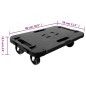 vidaXL Transportroller Schwarz Polypropylen 300 kg vidaXL Transportroller Schwarz Polypropylen 300 kg