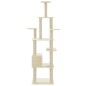 vidaXL Kratzbaum mit Sisal-Kratzsäulen Creme 183 cm vidaXL Kratzbaum mit Sisal-Kratzsäulen Creme 183 cm