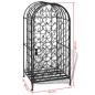 vidaXL Flaschenregal für 35 Flaschen Metall vidaXL Flaschenregal für 35 Flaschen Metall