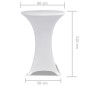 2 x Tischhusse für Stehtisch Stretchhusse Ø60 cm weiß 2 x Tischhusse für Stehtisch Stretchhusse Ø60 cm weiß