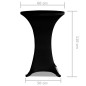 2 x Tischhusse für Stehtisch Stretchhusse Ø60 cm schwarz 2 x Tischhusse für Stehtisch Stretchhusse Ø60 cm schwarz