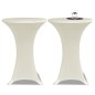 2 x Tischhusse für Stehtisch Stretchhusse Ø60 cm cremefarben 2 x Tischhusse für Stehtisch Stretchhusse Ø60 cm cremefarben