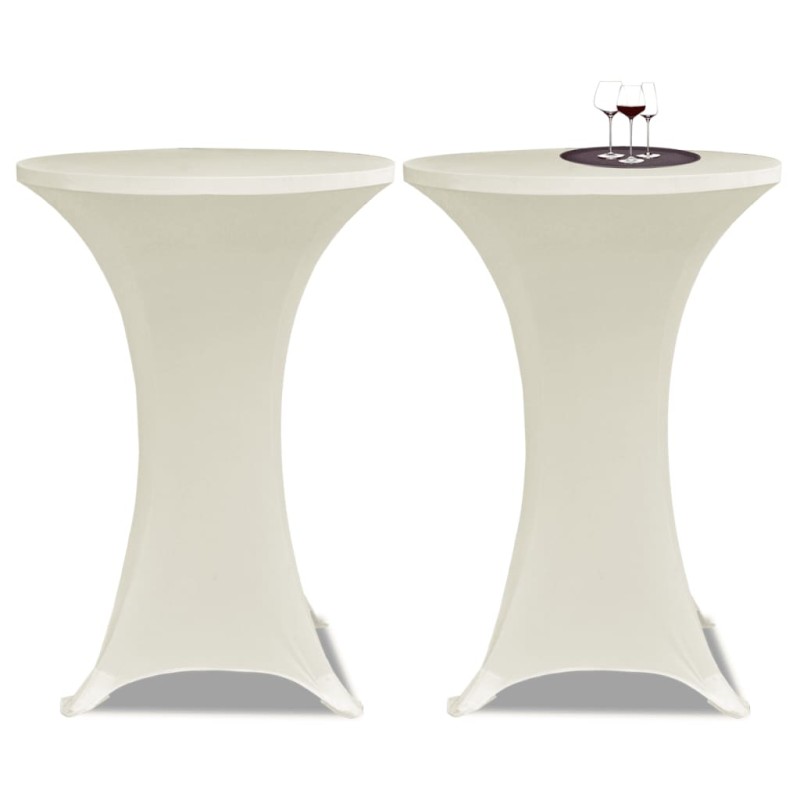 2 x Tischhusse für Stehtisch Stretchhusse Ø80 cm cremefarben 2 x Tischhusse für Stehtisch Stretchhusse Ø80 cm cremefarben