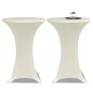 2 x Tischhusse für Stehtisch Stretchhusse Ø80 cm cremefarben 2 x Tischhusse für Stehtisch Stretchhusse Ø80 cm cremefarben