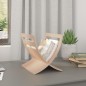 vidaXL Zeitungsständer Holz Freistehend Natur vidaXL Zeitungsständer Holz Freistehend Natur