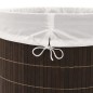 vidaXL Bambus-Wäschekorb Oval Dunkelbraun vidaXL Bambus-Wäschekorb Oval Dunkelbraun