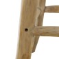 vidaXL Barhocker Echtleder und Teak Massivholz vidaXL Barhocker Echtleder und Teak Massivholz