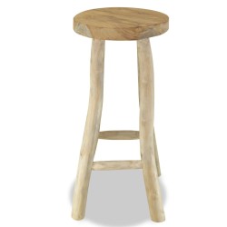 vidaXL Barhocker Teak Massivholz 