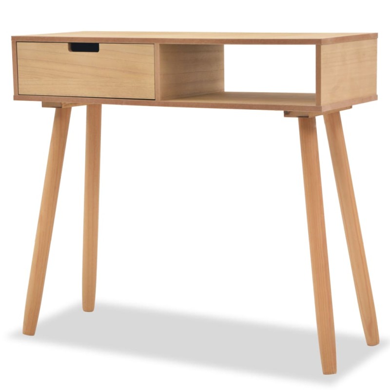 vidaXL Konsolentisch Kiefernholz Massiv 80 x 30 x 72 cm Braun vidaXL Konsolentisch Kiefernholz Massiv 80 x 30 x 72 cm Braun