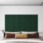 Wandpaneele 12 Stk. Dunkelgrün 30x30 cm Stoff 1,08 m² Wandpaneele 12 Stk. Dunkelgrün 30x30 cm Stoff 1,08 m²