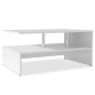 vidaXL Couchtisch Holzwerkstoff 90x59x42 cm Weiß vidaXL Couchtisch Holzwerkstoff 90x59x42 cm Weiß