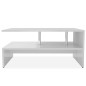 vidaXL Couchtisch Holzwerkstoff 90x59x42 cm Weiß vidaXL Couchtisch Holzwerkstoff 90x59x42 cm Weiß