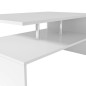 vidaXL Couchtisch Holzwerkstoff 90x59x42 cm Weiß vidaXL Couchtisch Holzwerkstoff 90x59x42 cm Weiß