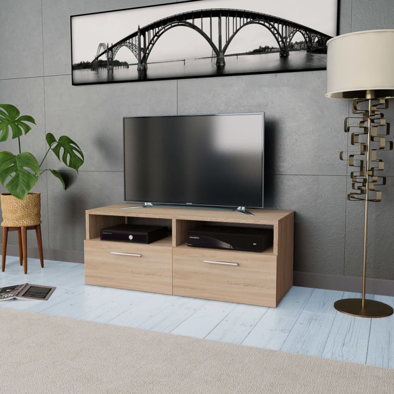 vidaXL TV-Schrank Holzwerkstoff 95x35x36 cm Eiche vidaXL TV-Schrank Holzwerkstoff 95x35x36 cm Eiche