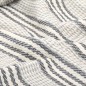 vidaXL Überwurf Baumwolle Streifen 125x150 cm Grau und Weiß vidaXL Überwurf Baumwolle Streifen 125x150 cm Grau und Weiß