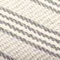 vidaXL Überwurf Baumwolle Streifen 220x250 cm Grau und Weiß vidaXL Überwurf Baumwolle Streifen 220x250 cm Grau und Weiß