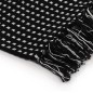 vidaXL Überwurf Baumwolle Kariert 125x150 cm Schwarz vidaXL Überwurf Baumwolle Kariert 125x150 cm Schwarz