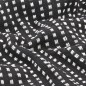 vidaXL Überwurf Baumwolle Kariert 125x150 cm Schwarz vidaXL Überwurf Baumwolle Kariert 125x150 cm Schwarz