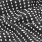 vidaXL Überwurf Baumwolle Kariert 160x210 cm Schwarz vidaXL Überwurf Baumwolle Kariert 160x210 cm Schwarz