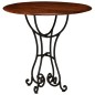 vidaXL Esstisch Massivholz mit Honigfarbenem Finish 80x76 cm vidaXL Esstisch Massivholz mit Honigfarbenem Finish 80x76 cm