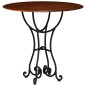 vidaXL Esstisch Massivholz mit Honigfarbenem Finish 80x76 cm vidaXL Esstisch Massivholz mit Honigfarbenem Finish 80x76 cm