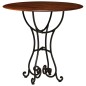 vidaXL Esstisch Massivholz mit Honigfarbenem Finish 80x76 cm vidaXL Esstisch Massivholz mit Honigfarbenem Finish 80x76 cm