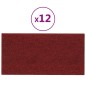Wandpaneele 12 Stk. Weinrot 30x15 cm Stoff 0,54 m² Wandpaneele 12 Stk. Weinrot 30x15 cm Stoff 0,54 m²