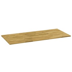 vidaXL Tischplatte Eichenholz Massiv Rechteckig 23 mm 120 x 60 cm