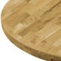 vidaXL Tischplatte Eichenholz Massiv Rund 44 mm 500 mm vidaXL Tischplatte Eichenholz Massiv Rund 44 mm 500 mm