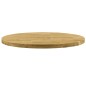 vidaXL Tischplatte Eichenholz Massiv Rund 44 mm 600 mm vidaXL Tischplatte Eichenholz Massiv Rund 44 mm 600 mm