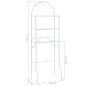 vidaXL Badezimmerregal Weiß 60 x 33 x 174 cm vidaXL Badezimmerregal Weiß 60 x 33 x 174 cm