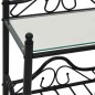vidaXL Nachttisch Stahl und Hartglas 45 x 30,5 x 60 cm Schwarz vidaXL Nachttisch Stahl und Hartglas 45 x 30,5 x 60 cm Schwarz