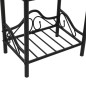 vidaXL Nachttisch Stahl und Hartglas 45 x 30,5 x 60 cm Schwarz vidaXL Nachttisch Stahl und Hartglas 45 x 30,5 x 60 cm Schwarz