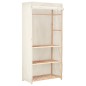 vidaXL Kleiderschrank mit 3 Ebenen 79 x 40 x 170 cm vidaXL Kleiderschrank mit 3 Ebenen 79 x 40 x 170 cm