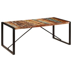 vidaXL Esstisch 200x100x75 cm Altholz Massiv