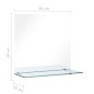 vidaXL Wandspiegel mit Regal 30×30 cm Hartglas vidaXL Wandspiegel mit Regal 30×30 cm Hartglas