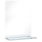 vidaXL Wandspiegel mit Regal 30×50 cm Hartglas vidaXL Wandspiegel mit Regal 30×50 cm Hartglas