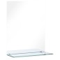 vidaXL Wandspiegel mit Regal 50×70 cm Hartglas vidaXL Wandspiegel mit Regal 50×70 cm Hartglas