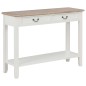 vidaXL Konsolentisch Weiß 110 x 35 x 80 cm Holz vidaXL Konsolentisch Weiß 110 x 35 x 80 cm Holz