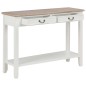 vidaXL Konsolentisch Weiß 110 x 35 x 80 cm Holz vidaXL Konsolentisch Weiß 110 x 35 x 80 cm Holz