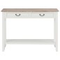 vidaXL Konsolentisch Weiß 110 x 35 x 80 cm Holz vidaXL Konsolentisch Weiß 110 x 35 x 80 cm Holz