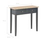 vidaXL Frisiertisch Konsolentisch Schwarz 79x30x74 cm Holz vidaXL Frisiertisch Konsolentisch Schwarz 79x30x74 cm Holz
