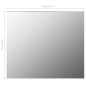 vidaXL Rahmenloser Spiegel 70x50 cm Glas vidaXL Rahmenloser Spiegel 70x50 cm Glas