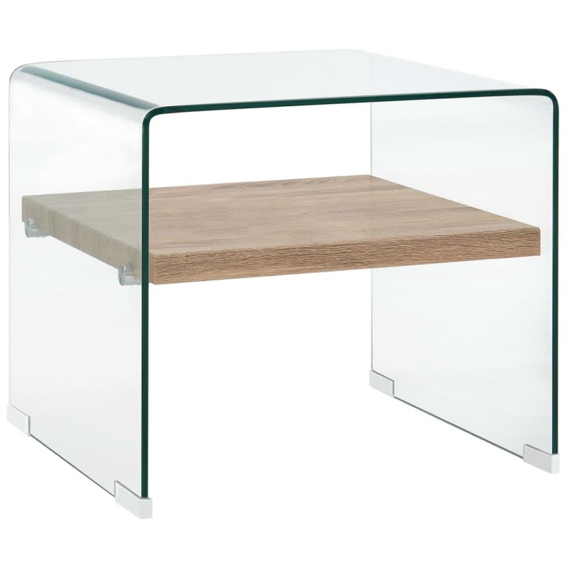 vidaXL Couchtisch Transparent 50×50×45 cm Hartglas vidaXL Couchtisch Transparent 50×50×45 cm Hartglas