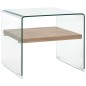 vidaXL Couchtisch Transparent 50×50×45 cm Hartglas vidaXL Couchtisch Transparent 50×50×45 cm Hartglas
