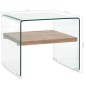 vidaXL Couchtisch Transparent 50×50×45 cm Hartglas vidaXL Couchtisch Transparent 50×50×45 cm Hartglas