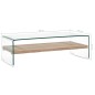 vidaXL Couchtisch Transparent 98×45×31 cm Hartglas vidaXL Couchtisch Transparent 98×45×31 cm Hartglas