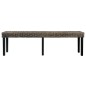 vidaXL Sitzbank 160 cm Schwarz Natur Kubu-Rattan und Massivholz Mango vidaXL Sitzbank 160 cm Schwarz Natur Kubu-Rattan und Massivholz Mango